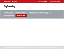 Tablet Screenshot of engineeringmagazine.co.uk
